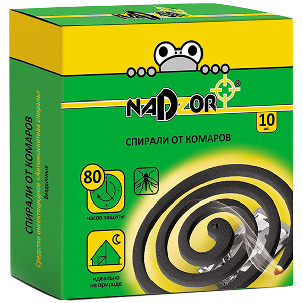Спирали от комаров NADZOR (10шт) черные в Нижневартовске