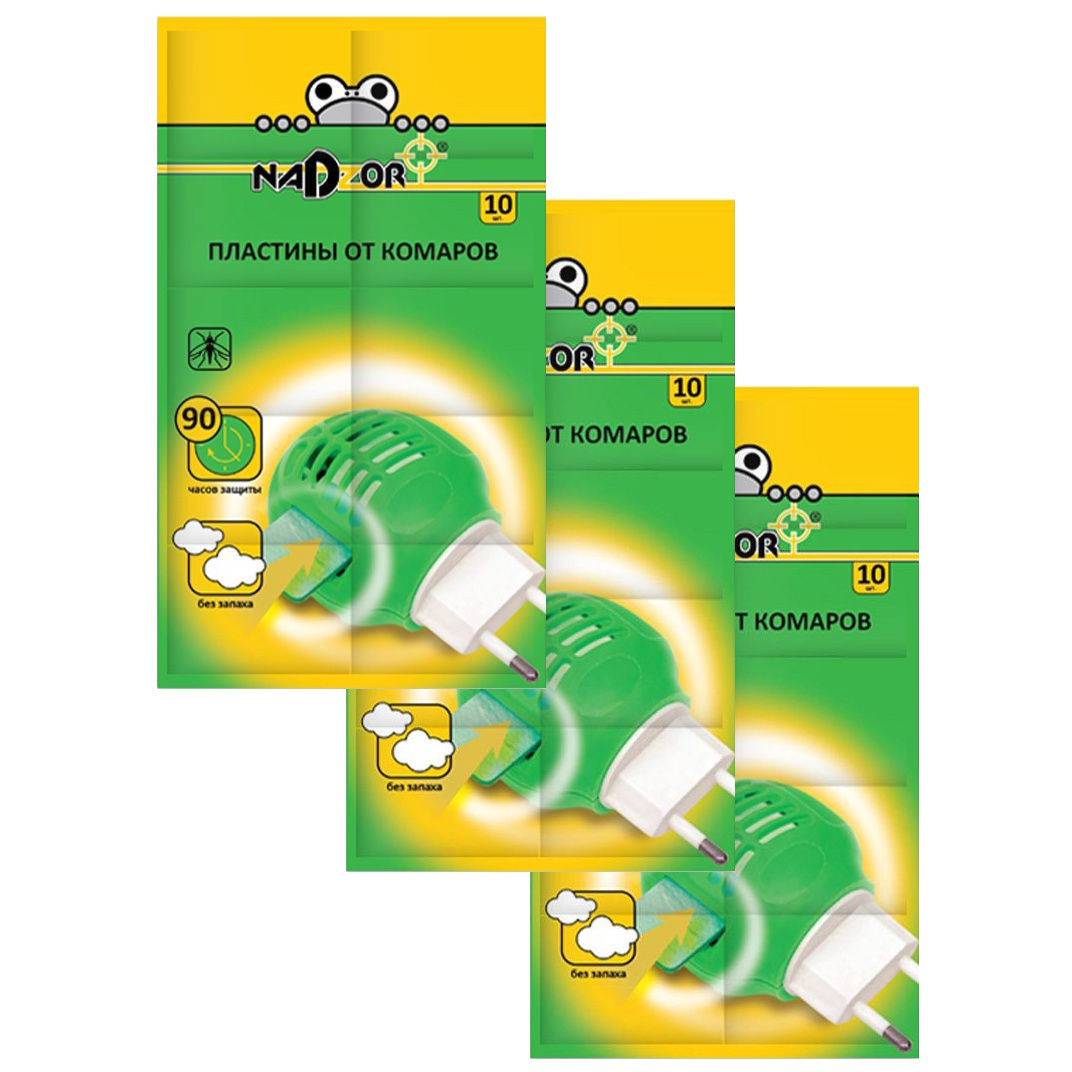 Пластины антикомарные NADZOR (10шт)  в Нижневартовске