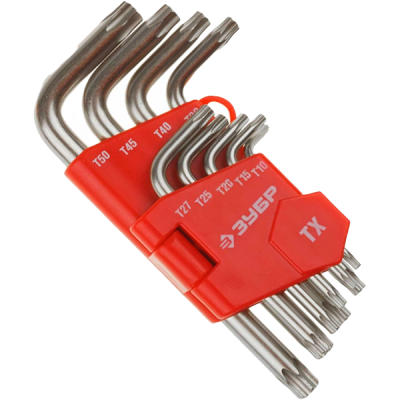 Набор ключей имбусовых TORX  (Т10-Т50) 9шт ЗУБР Мастер (27462-1_z02) в Нижневартовске