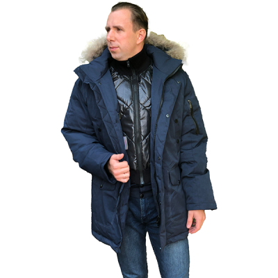 Куртка пуховая мужская ARCTICA  (цв.синий) в Нижневартовске