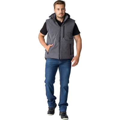 Жилет утепленный РЕСПЕКТ (цв.т.серый/размеры не ГОСТ) в Нижневартовске