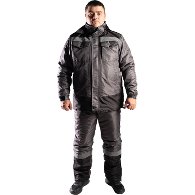 Костюм демисезонный  ГОЛЬФ (цв.серый+черный)  в Нижневартовске