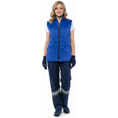 Жилет утепленный УНИВЕРСАЛЬНЫЙ (цв.васильковый/размеры не ГОСТ) в Нижневартовске