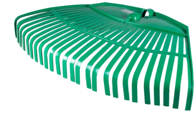 Грабли веерные 26 зубцев пластинчатые пластик. BERCHOUSE мал.без черенка в Нижневартовске