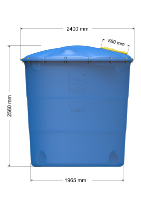 Емкость для воды 7500л круглая лепесток KSC-7500 в Нижневартовске