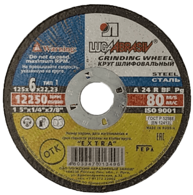 Круг обдирочный 125*6*22 A24 (10-80) в Нижневартовске