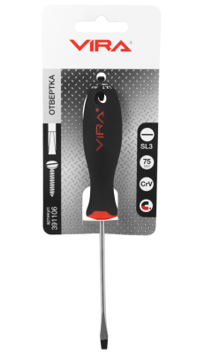 Отвертка плоская SL 3,0* 75мм VIRA (391106) в Нижневартовске