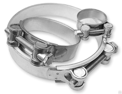 Хомут силовой (W1)  36-39мм двухболтовый в Нижневартовске