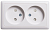 Розетка о/п 2-ая Белый РА10-233-б (РА16-237-в) в Нижневартовске