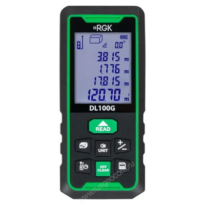 Дальномер лазерный 100 м. RGK DL100 G зелёный луч с поверкой в Нижневартовске