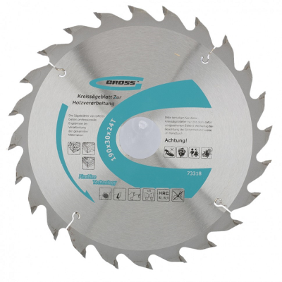 Диск пильный 160*20*24 по дереву Gross (73307) в Нижневартовске