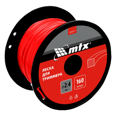 Леска для бензокосы 2,4мм х 160м Квадрат MTX (96877) в Нижневартовске