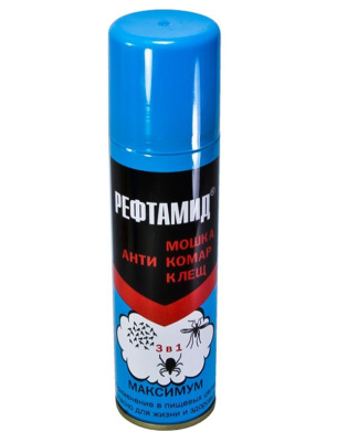РЕФТАМИД МАКСИМУМ аэрозоль 145-147мл от комаров, клещей, мошек в Нижневартовске