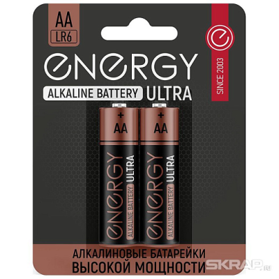 Батарейка Energy Ultra алкалин LR6/2B (AА) (2шт.в блист.) в Нижневартовске