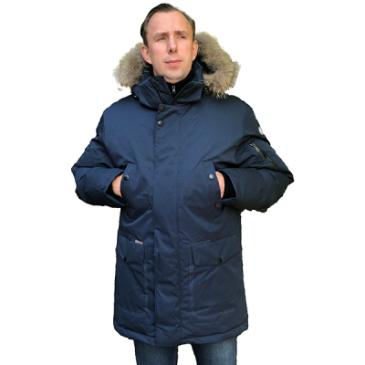 Куртка пуховая мужская ARCTICA  (цв.синий) в Нижневартовске