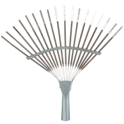 Грабли веерные 18 зубцев пластинчатые оцинк./порош. окрас в Нижневартовске