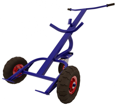 Тележка для перевозки металлических бочек КБ-1 (литые d250мм+ d160мм опорное) в Нижневартовске