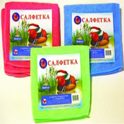 Салфетка из микрофибры универсальная 30*30 Мандаринка в Нижневартовске